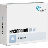 Бисопролол таб. п/пл. об. 10мг №90 Озон Фарм/Россия
