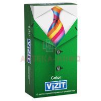 Презерватив VIZIT Color (цветные ароматиз.) №12 Richter Rubber Technology/Малайзия