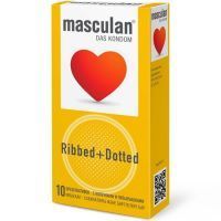 Презерватив MASCULAN Ribbed + Dotted №10 M.P.I. Pharmaceutica/Германия