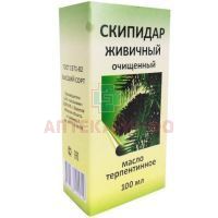 Скипидар живичный очищенный 100мл Лесохимик