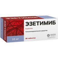Эзетимиб таб. 10мг №90 Фармпроект/Россия