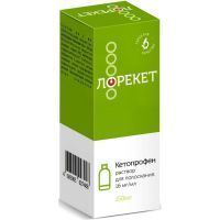 Лорекет фл.(р-р д/полоскания) 16мг/мл 150мл + мерный стаканчик Тульская ФФ/Россия
