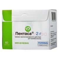 Пентаса пак.(гран. пролонг. д/приема внутрь) 2г №60 Ferring International Center SA/Швейцария