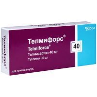 Телмифорс таб. 40мг №30 Ipca Laboratories/Индия