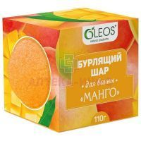 Шар для ванны бурлящий "Манго" 110г Олеос/Россия