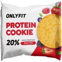 Печенье Onlyfit протеиновое н/глаз. 20% белка Ягоды 35г РТФ/Россия