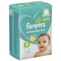 Подгузники PAMPERS Active baby Dry Midi (6-10кг) №22 Procter & Gamble Manufacturing/Германия