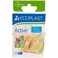 Лейкопластырь ECOPLAST "Active" набор №16 (ткан. основа) ЛСЭЗ НордеПласт/Латвия