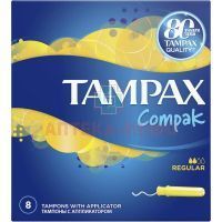 Тампоны гигиенические TAMPAX Compak Regular №8 с апплик. Hygienett/Венгрия