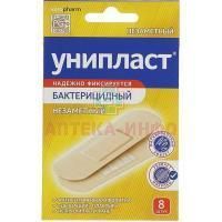 Лейкопластырь бактерицидный УНИПЛАСТ незаметный 1,9 x 7,2см №8 Верофарм ОАО