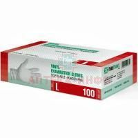 Перчатки смотровые н/стер. разм. L (винил. синтет. неопудр. Gloves SMOOTH-SKIN) №50 (пар) SFM Hospital Products/Германия