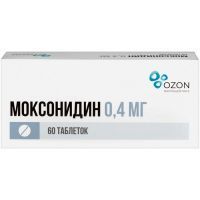 Моксонидин таб. п/пл. об. 400мкг №60 Озон