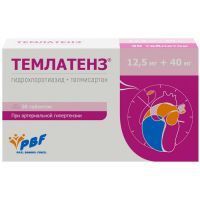 Темлатенз таб. 12,5мг+40мг №30 Simpex Pharma/Индия
