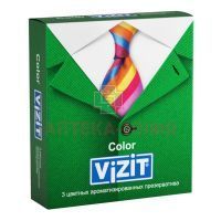 Презерватив VIZIT Color (цветные ароматиз.) №3 Richter Rubber Technology/Малайзия