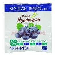 Кисель Доктор Нутришин черника б/сах. 25г Биокор/Россия