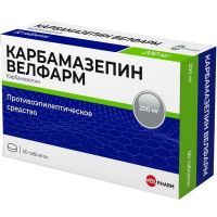 Карбамазепин Велфарм таб. 200мг №50 Велфарм-М/Россия
