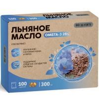 Масло льняное BioForte капс. №100 Натуральные масла/Россия
