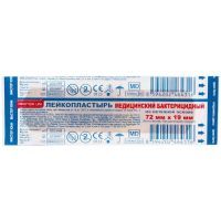 Лейкопластырь бактерицидный MASTER UNI 1,9см х 7,2см (неткан. основа) PharmLine Limited/Великобритания