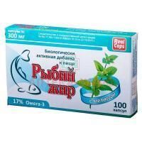Рыбий жир пищевой - мелисса капс. 300мг №100 РеалКапс/Россия