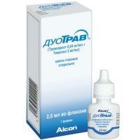 ДуоТрав фл.-кап.(капли глазн.) 2,5мл пласт. "Drop Tainer" Novartis Manufacturing/Бельгия