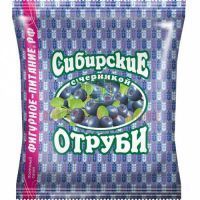 Отруби "Сибирские" овсяные пак. 200г (черника) Сибирская Клетчатка
