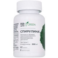 БУДЬ ЗДОРОВ! Грин Спирулина 500мг таб. 509мг №60 Квадрат-С