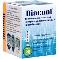 Тест-полоска DIACONT №50 Диаконт/Россия
