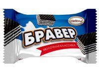 АККОНД Вафли БРАВЕР какао и молоко 1кг