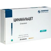 Цинакальцет ПСК таб. п/пл. об. 30мг №28 (банки) ПСК Фарма/Россия