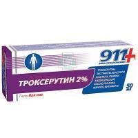 911 Троксерутин гель д/ног тониз. охлажд. 50мл Твинс Тэк/Россия