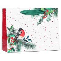 Пакет подарочный "Снегирь на праздник", 23х17,8х9,8см 1шт