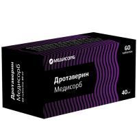 Дротаверин Медисорб таб. 40мг №60 (конт.яч.) - пач.карт. Медисорб