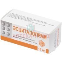 Эсциталопрам таб. п/об. 10мг №56 Березовский фармацевтический завод/Россия