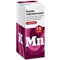 Калия перманганат Реневал фл.(пор. д/приг. р-ра д/местн. и наружн. прим.) 15г №1 пач.карт. Обновление ПФК/Россия