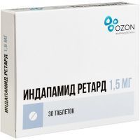Индапамид ретард таб. с пролонг. высв. п/пл. об. 1,5мг №60 Озон