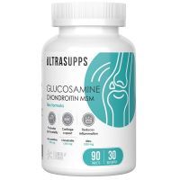 ULTRASUPPS (УЛЬТРАСАППС) Глюкозамин, хондроитин МСМ Комплекс д/суставов и связок таб. №90 Ultra Energy Supplements Trading L.L.C/ОАЭ
