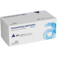 Ребамипид Авексима таб. п/пл. об. 100мг №90 Обнинская химико-фармацевтическая компания/Россия