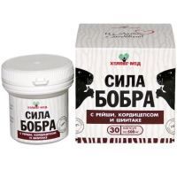 Сила бобра с рейши, кордицепсом и шиитаке капс. №30 Хелпер Мед/Россия