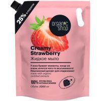 ORGANIC SHOP мыло жид. CREAMY STRAWBERRY 2000мл Органик шоп рус
