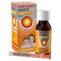 Нурофен для детей фл.(сусп. д/приема внутрь апельсиновая) 100мг/5мл 150мл №1 Reckitt Benckiser/Великобритания