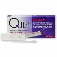 Тест на беременность Qtest кассетный Клевер/Россия