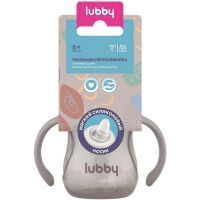 Поильник LUBBY непроливайка с ручками с мягким силик. носиком и грузиком 6мес.+ 180мл (арт. 30991) Guangdong Foreign Trade Import & Export Corporation/Китай