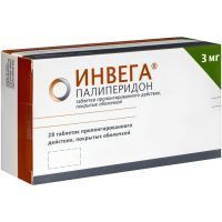 Инвега таб. с пролонг. высв. п/пл. об. 3мг №28 Janssen-Cilag Manufacturing LLC/Пуэрто-Рико/Janssen-Cilag/Италия