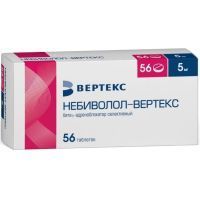 Небиволол-ВЕРТЕКС таб. 5мг №56 Вертекс/Россия