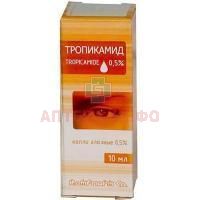 Тропикамид фл.(капли глазн.) 0,5% 10мл Rompharm Company/Румыния