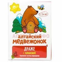 Алтайский медвежонок драже 75мл (клюква) Алтайская чайная компания/Россия