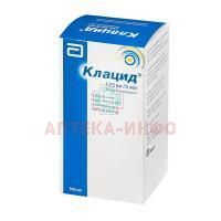 Клацид фл.(гран. д/сусп. орал.) 125мг/5мл 70,7г (100мл) №1 со шприцом доз. AbbVie S.r.l/Италия