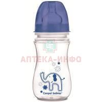 Бутылочка детская CANPOL BABIES Easy Start "Colourful animals" с широким горлышком антиколиковая 240мл (арт. 35/206) (c 3мес.) Canpol Babies/Польша