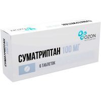 Суматриптан таб. п/пл. об. 100мг №6 Озон