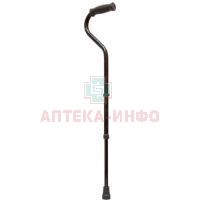 Трость опорная металл. алюмин. регулир. по высоте с УПС с ручкой типа клюка (арт. 22У/К) Аверсус